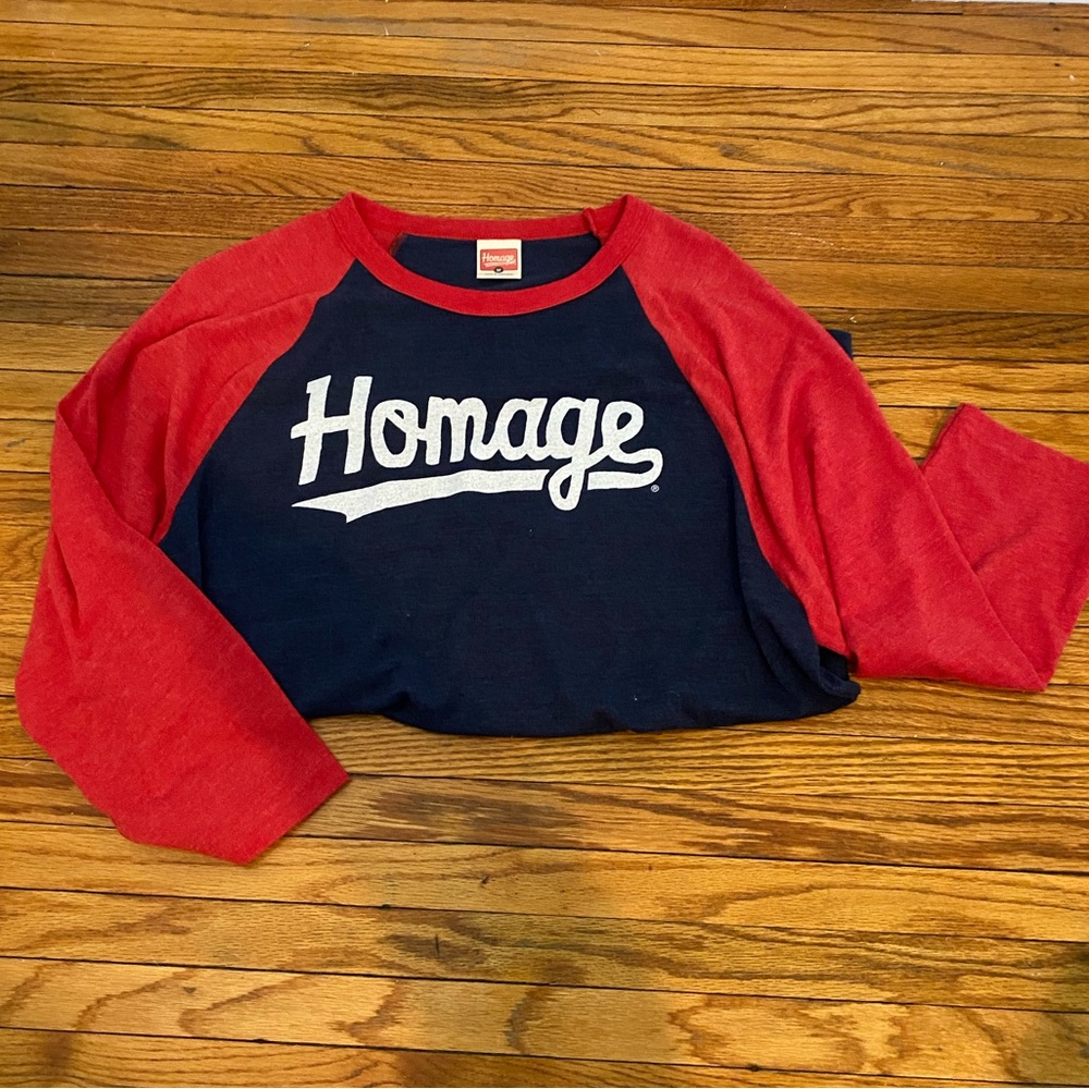 Homage Red and Black Raglan Shirt